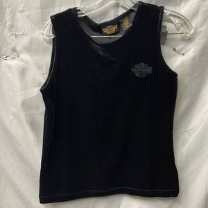 Harley Davidson Motorcycles USA Womens Tanktop Velour sz M
